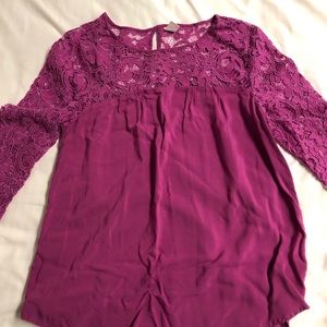 Lace Old Navy Magenta Top
